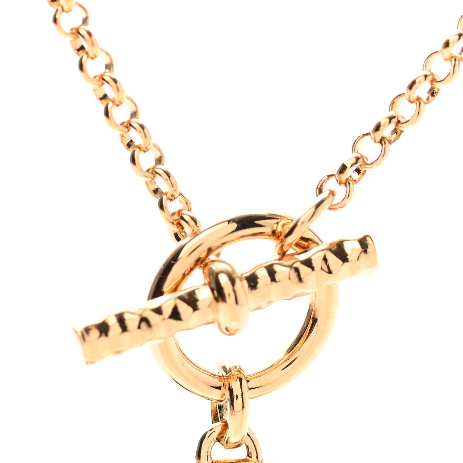 Louis Vuitton Metal Baby Louise Necklace Gold 7 of 7