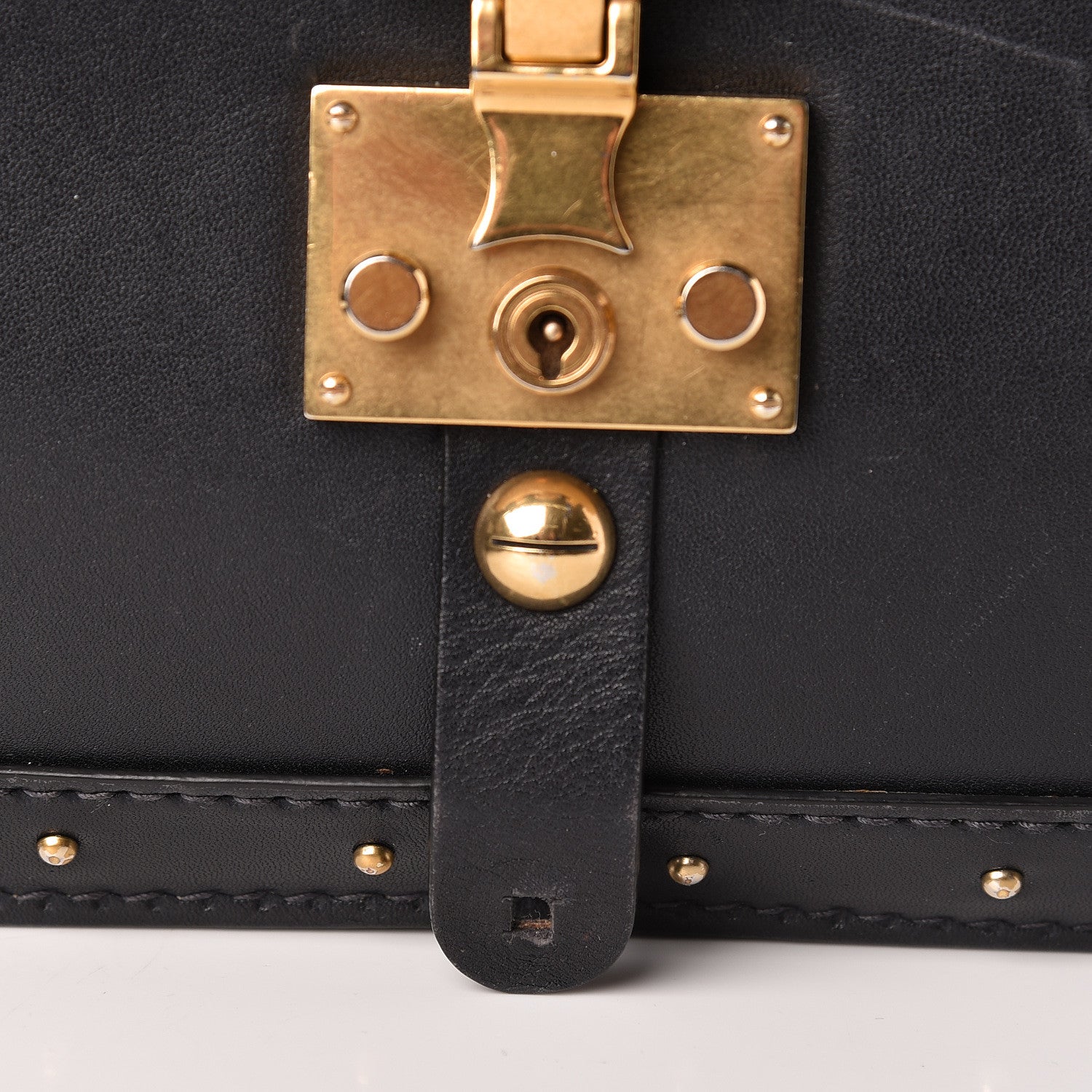 Christian Dior Calfskin Studded Square Dioraddict Flap Black 10 of 25