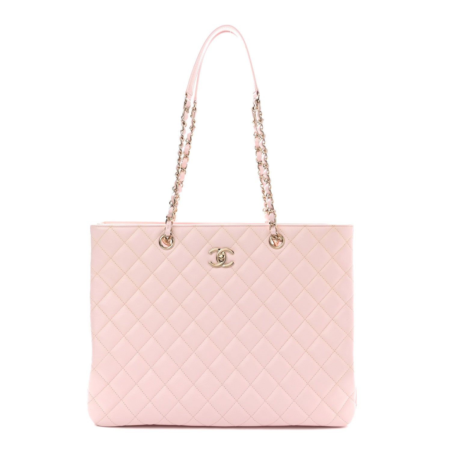 Chanel Caviar Quilted Large Classic Shopping Tote Light Pink 1 of 11