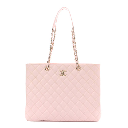 Chanel Caviar Quilted Large Classic Shopping Tote Light Pink 1 of 11