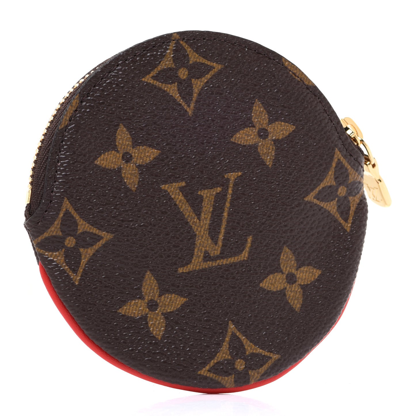 Monogram 2020 Christmas Animation Bumper Cars Round Coin Purse Coquelicot