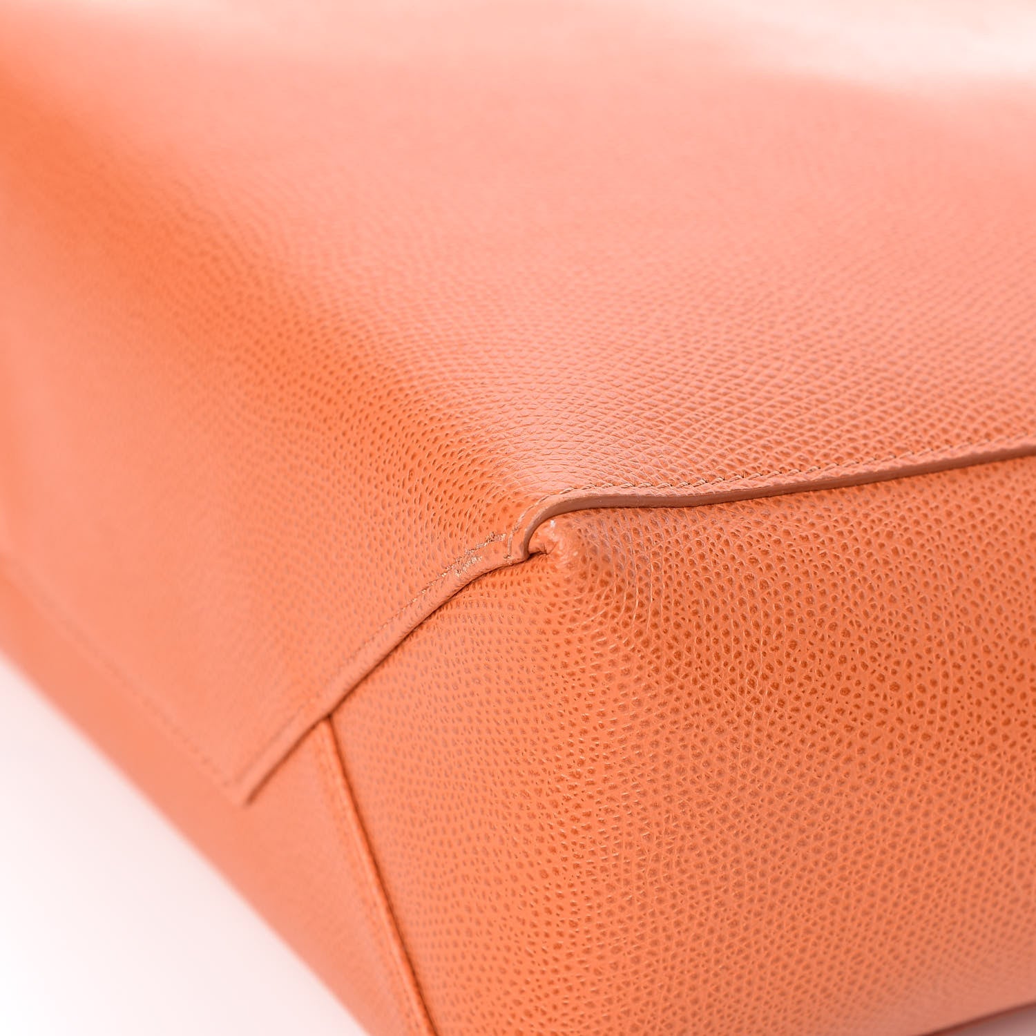 Celine Grained Calfskin Small Vertical Cabas Orange 8 of 11