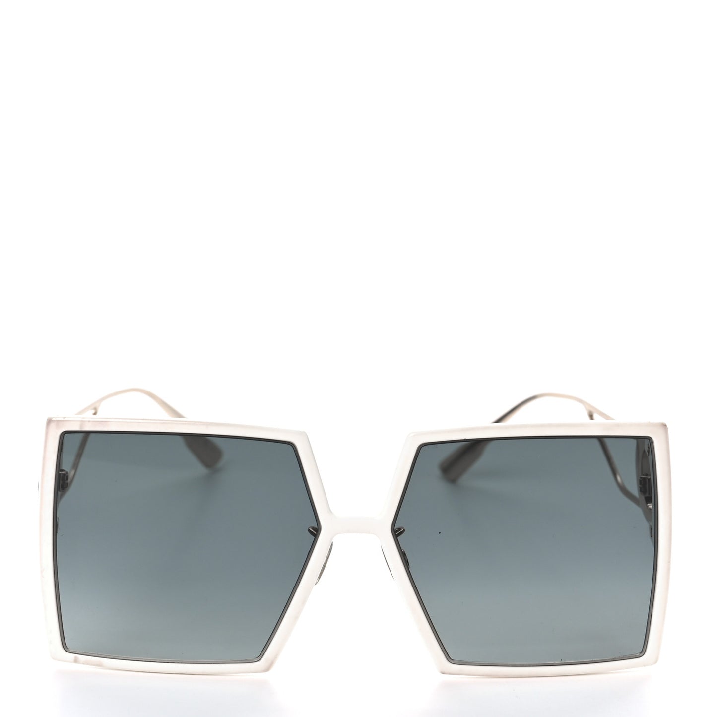 Square 30 Montaigne Sunglasses White
