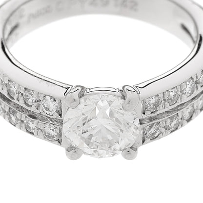 Parker & West by FASHIONPHILE Platinum Diamond 1.00ctw Round Engagement Ring  50 5.5 7 of 9