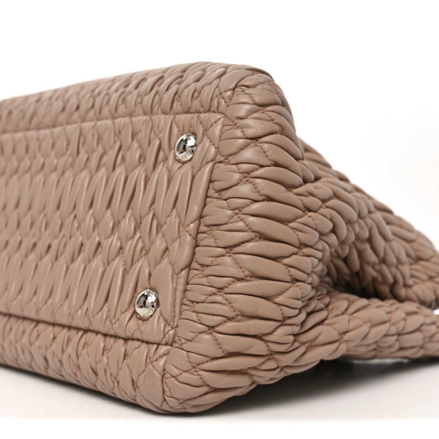 Nappa Matelasse Swarovski Crystal Tote Cammeo