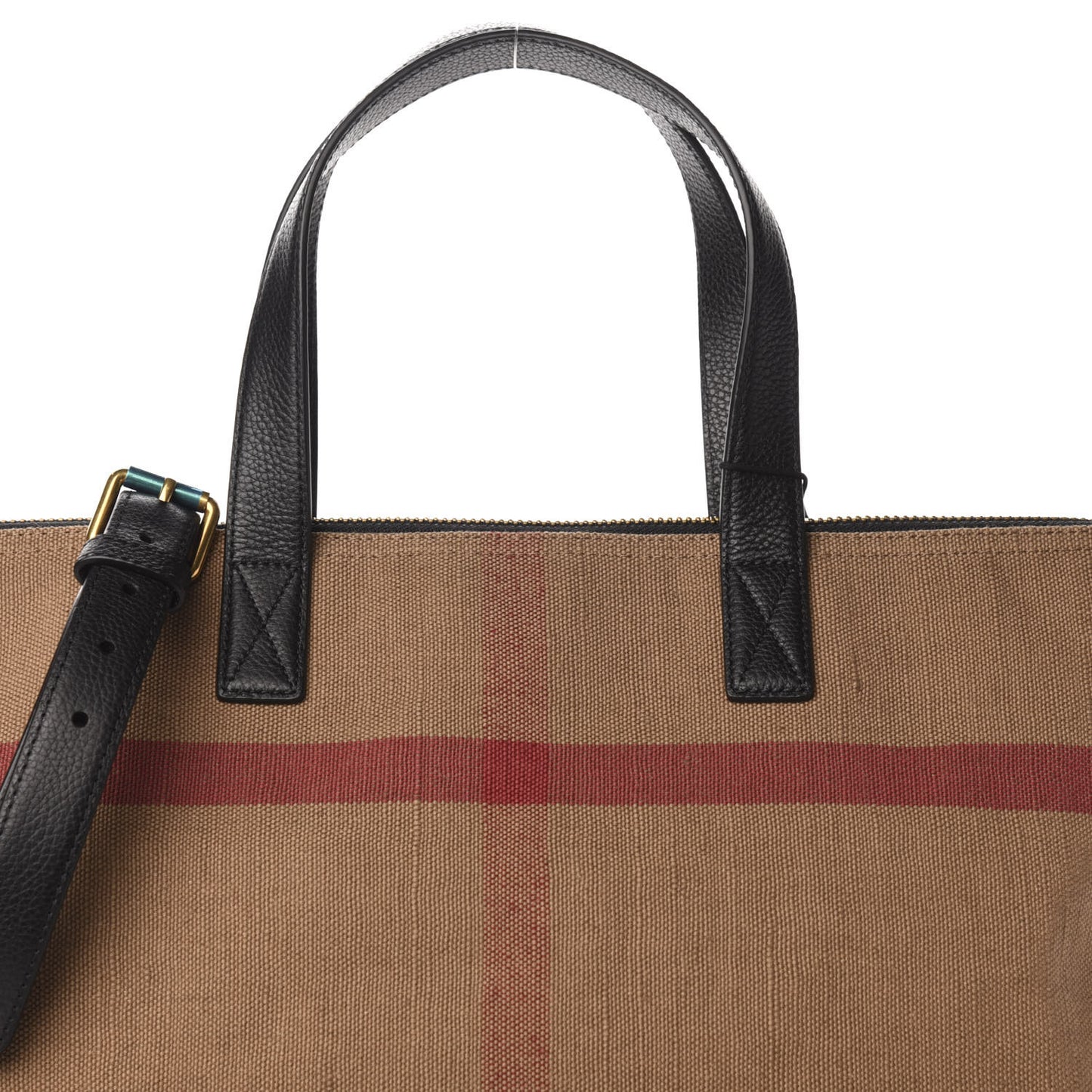 Canvas Check Armley Folding Messenger Black