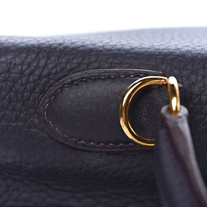 Hermes Taurillon Clemence Kelly Retourne 35 Raisin 33 of 46