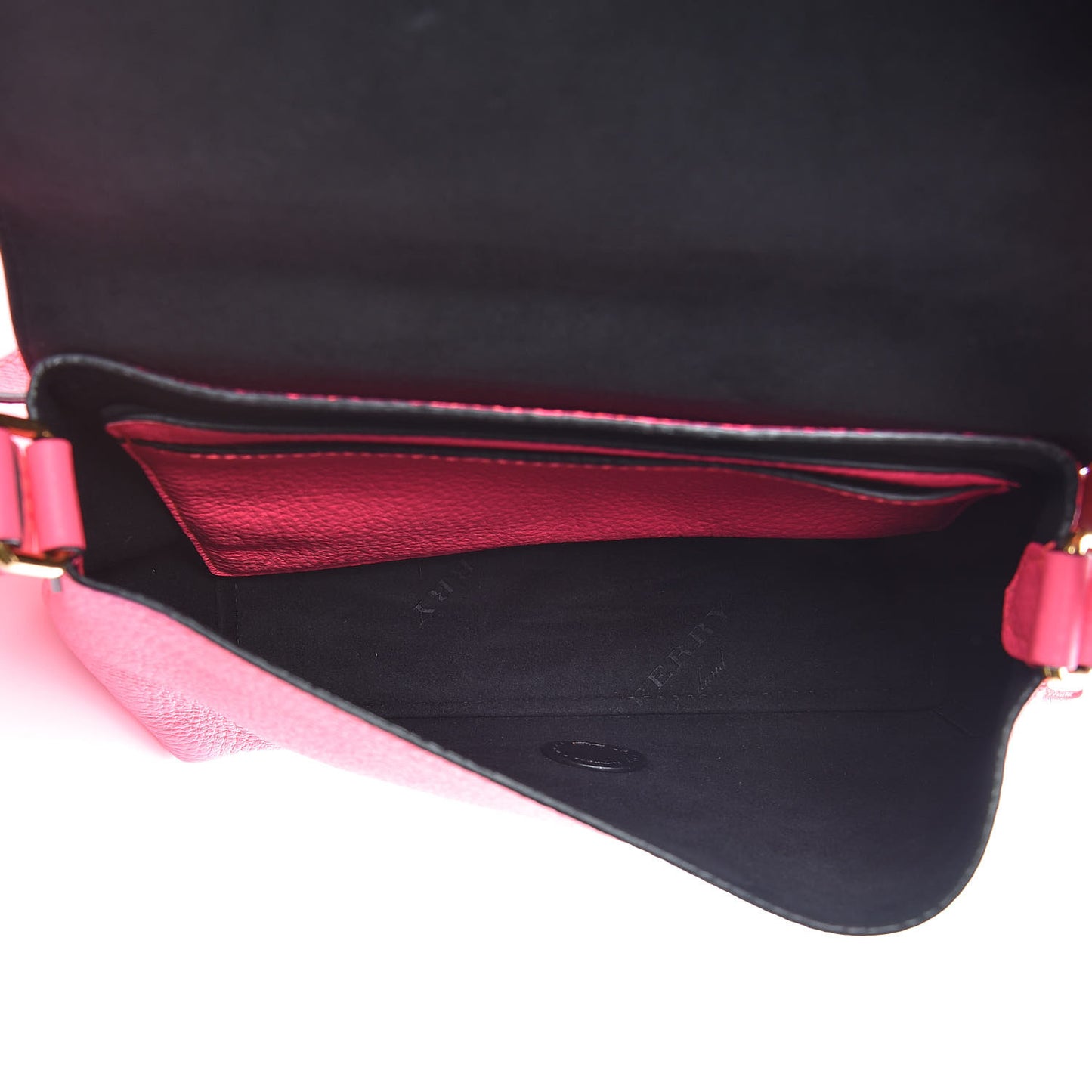 Calfskin Smooth Grain Small Burleigh Crossbody Bag Neon Pink