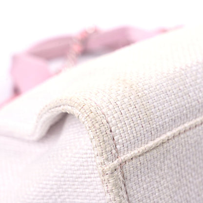 Chanel Woven Straw Raffia Medium Deauville Tote Pink 7 of 13