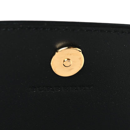 Burberry Grainy Calfskin House Check Henley Wallet On Chain Black 6 of 8