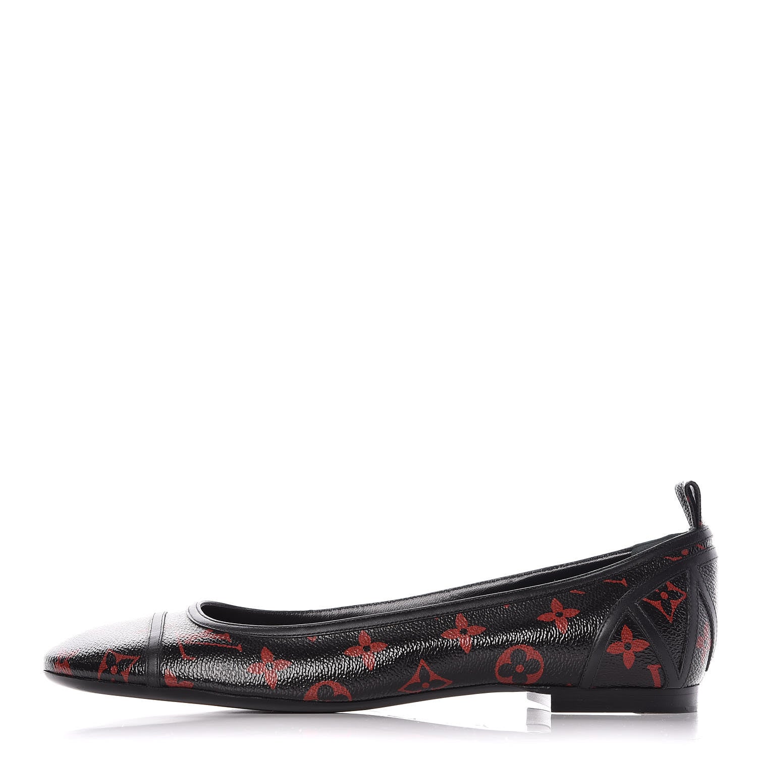 Louis Vuitton Monogram Infrarouge New Revival Ballerina Flats 42 Black 1 of 9