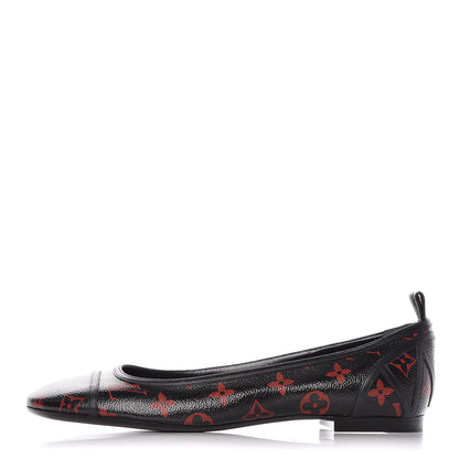 Louis Vuitton Monogram Infrarouge New Revival Ballerina Flats 42 Black 1 of 9
