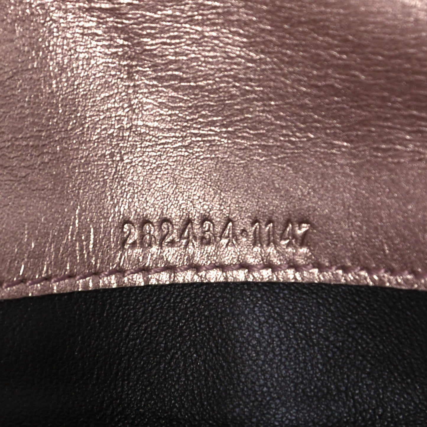 Metallic Soft Microguccissima Sukey Continental Wallet Dark Cipria