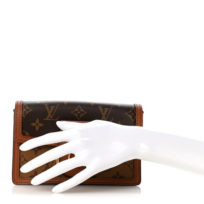 Louis Vuitton Reverse Monogram Dauphine Chain Wallet 2 of 12