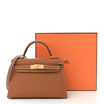 Hermes Epsom Mini Kelly Sellier 20 Gold 11 of 11