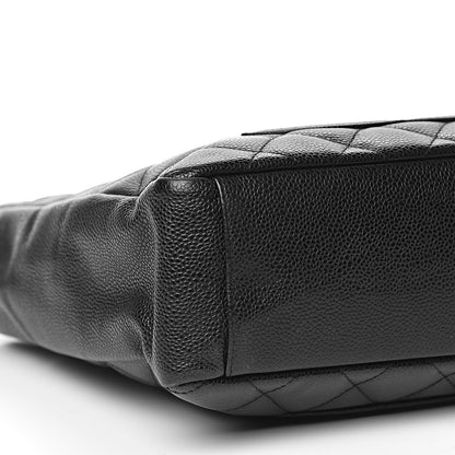 Chanel Caviar Quilted Petit Shopping Tote PST Black 9 of 12
