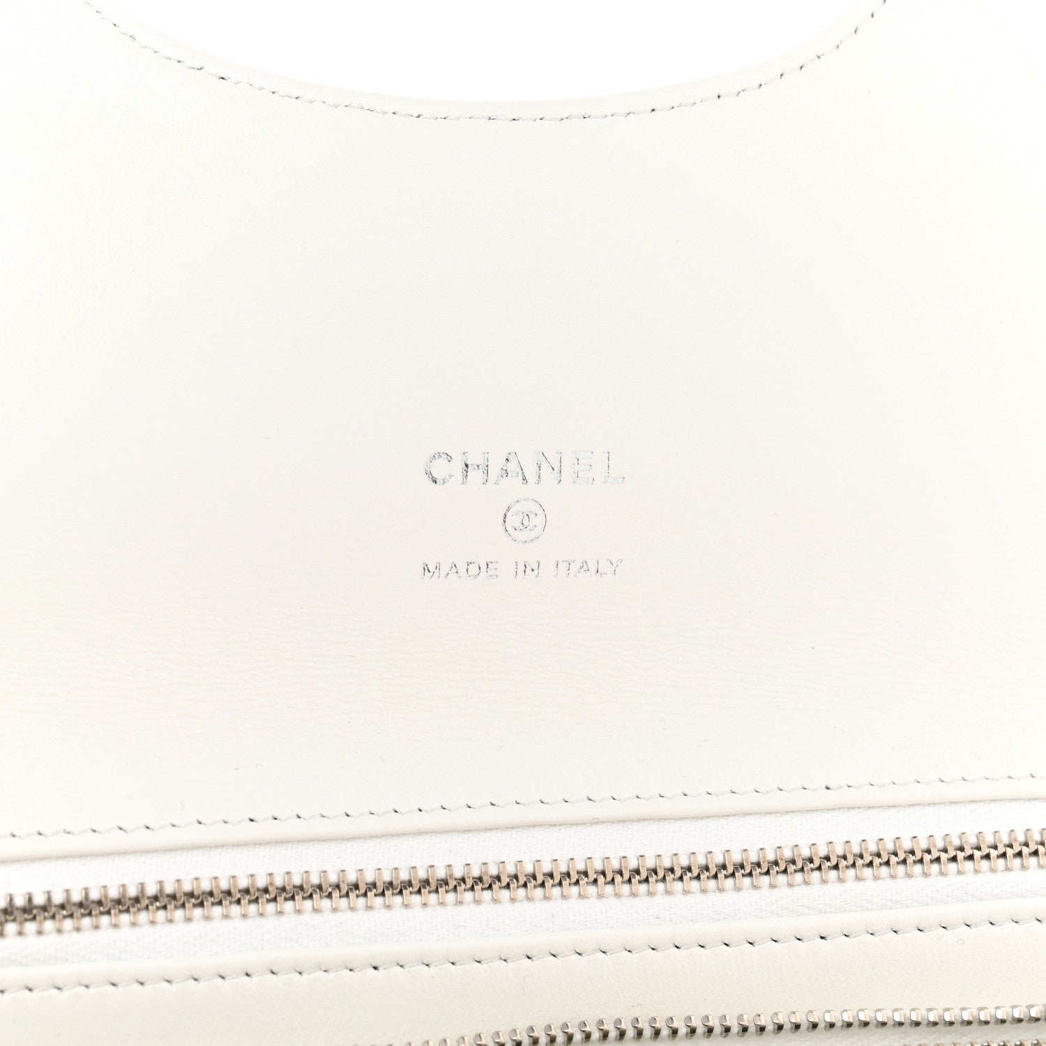 Chanel Iridescent Aged Calfskin Small 31 Pouch White 6 of 14