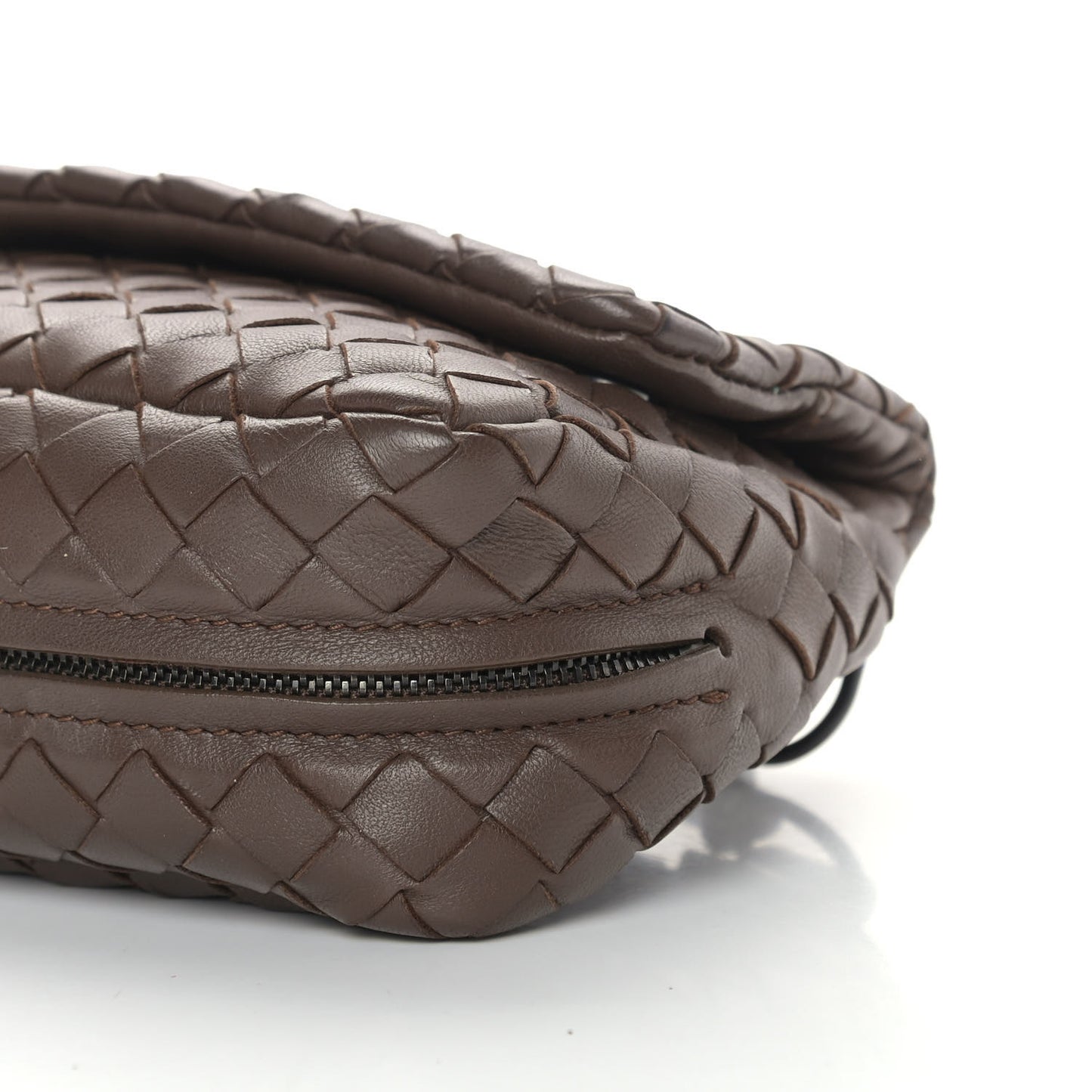 Nappa Intrecciato Mini Messenger Bag Espresso