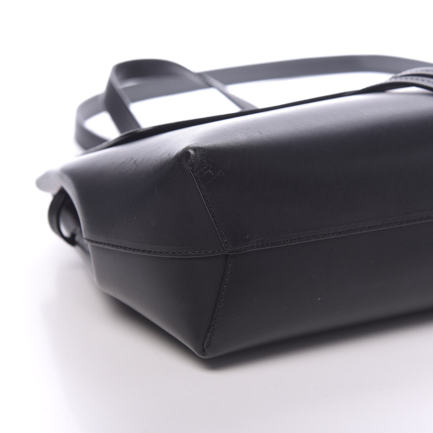 Mansur Gavriel Calfskin Mini Lady Bag Black Argento 15 of 16