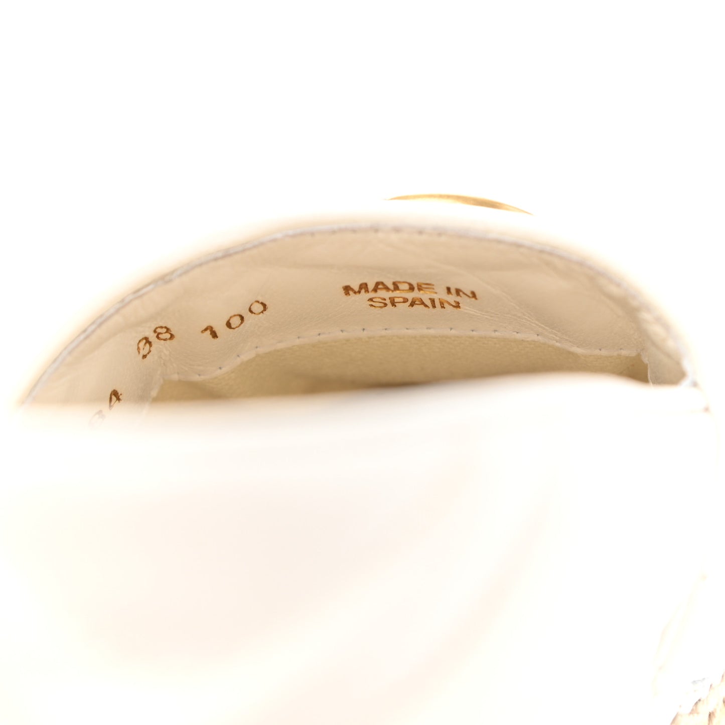Nappa Matelasse GG Marmont Platform Espadrilles 38 Great White