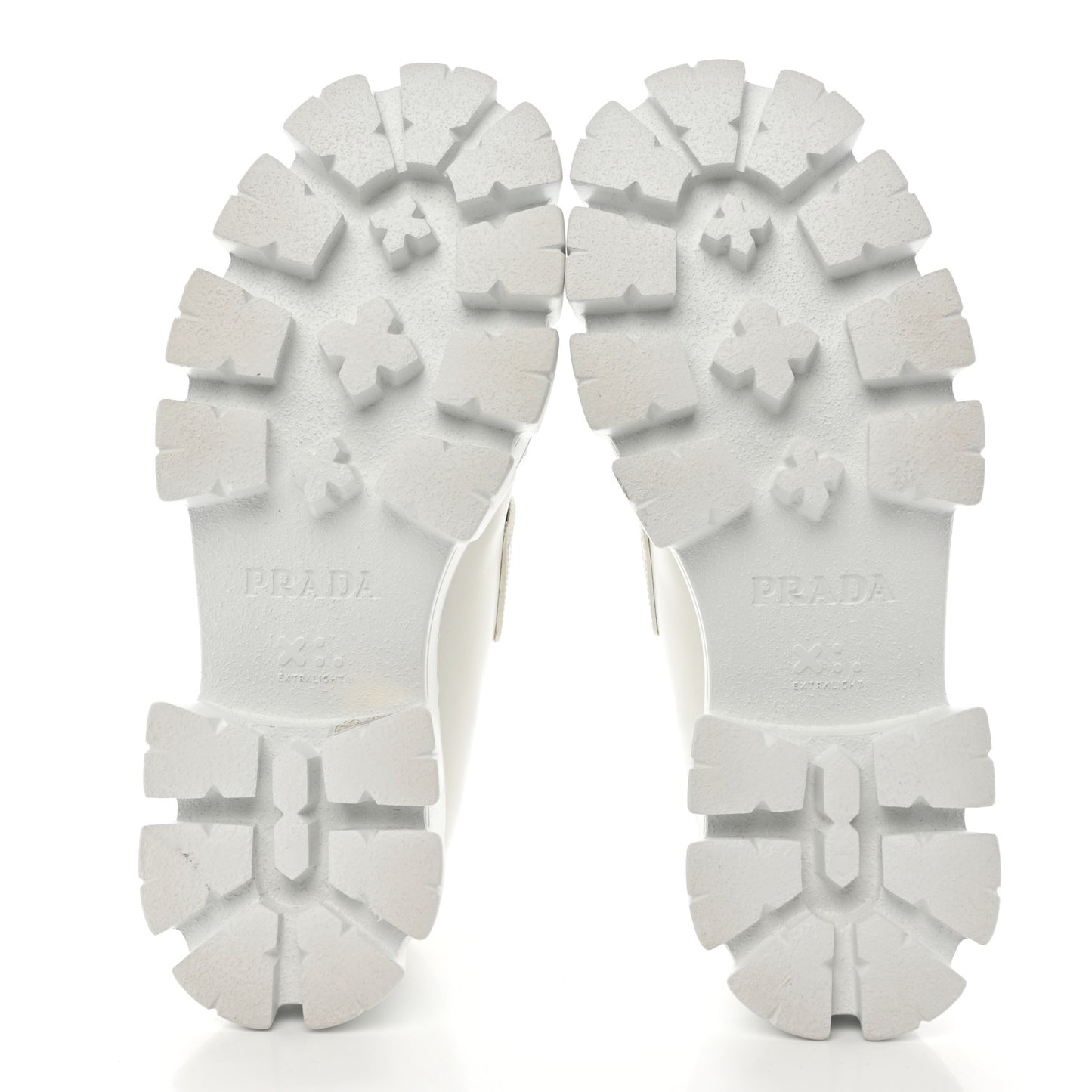 Spazzolato Rois Metal Triangle Logo Monolith 55mm Loafers 38 White