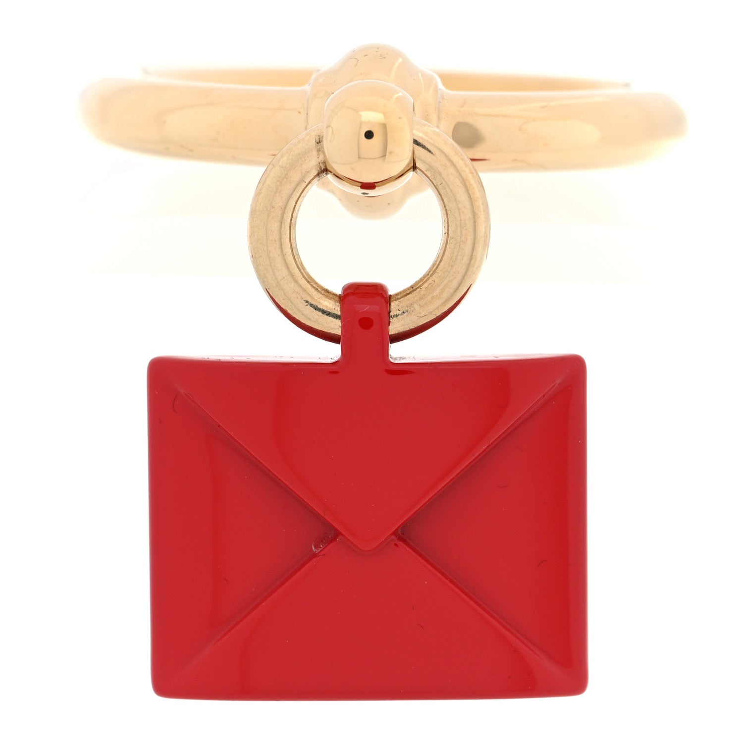 Hermes Permabrass Envelope Twilly Ring 1 of 4