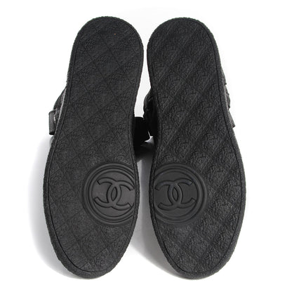 Chanel Suede Quilted High Boots 36 Black 6 of 7