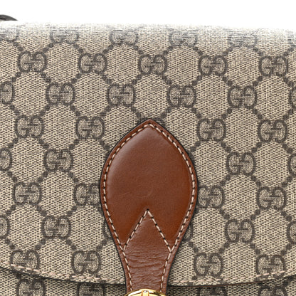 Gucci GG Supreme Monogram Small Messenger Shoulder Bag Beige Cuir 8 of 14