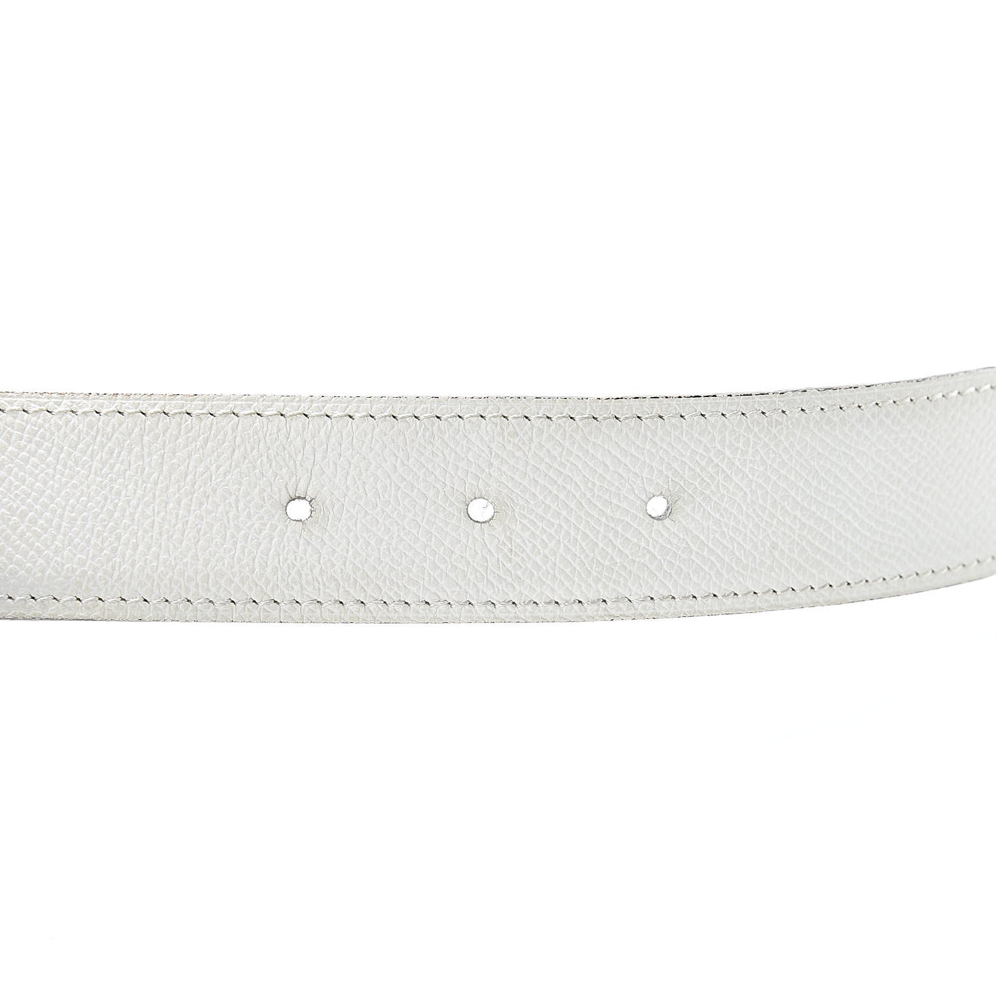 Epsom Strie 32mm H Belt 90 White