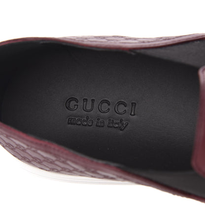Gucci Soft Microguccissima Mens Slip On Sneakers 9 Strong Red Black 6 of 8