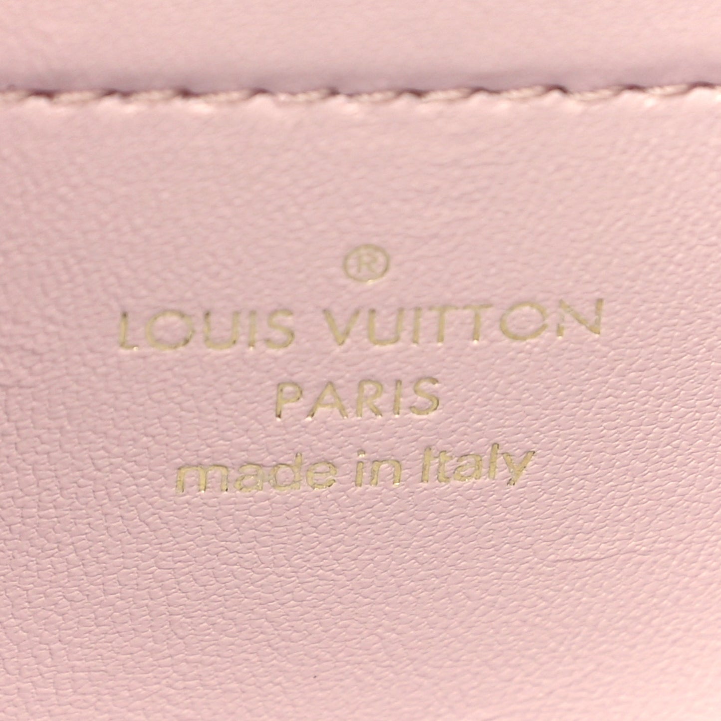 Lambskin Embossed Monogram Pochette Coussin Rose
