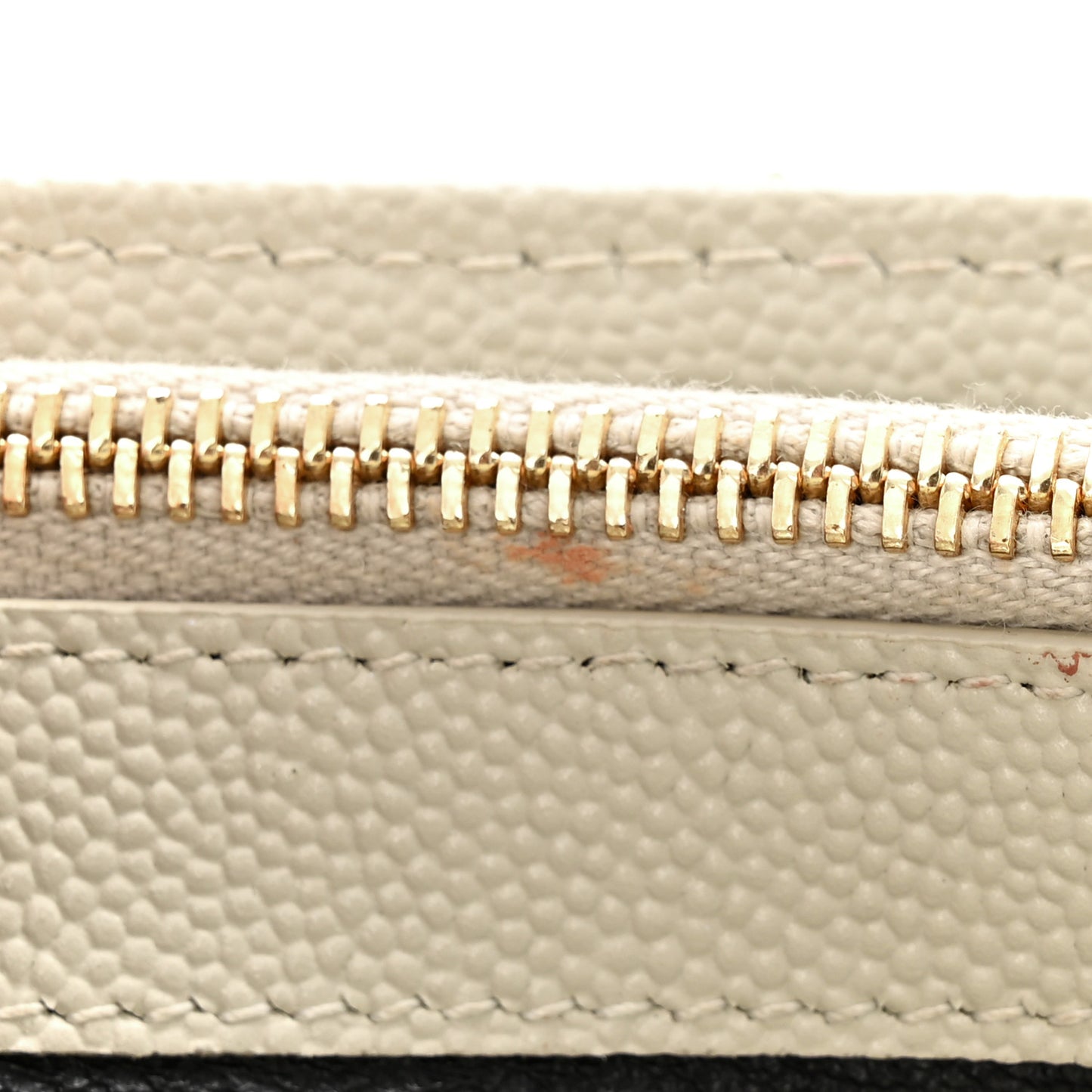 Grain De Poudre Mixed Matelasse Triquilt Monogram Chain Wallet Blanc Vintage