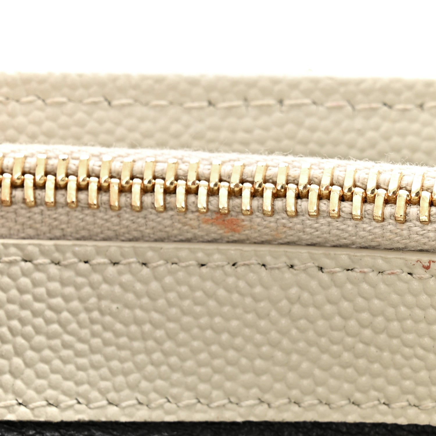 Saint Laurent Grain De Poudre Mixed Matelasse Triquilt Monogram Chain Wallet Blanc Vintage 10 of 15