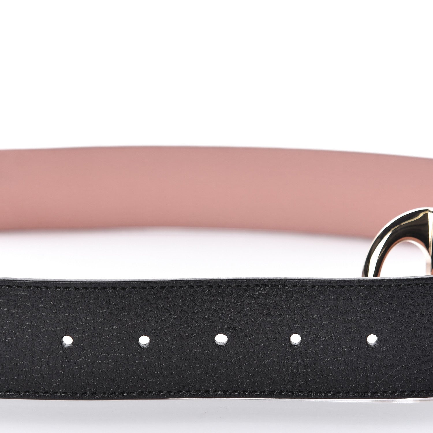 Gucci Calfskin 1973 Reversible Belt 95 38 Black Pink 5 of 6