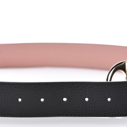 Gucci Calfskin 1973 Reversible Belt 95 38 Black Pink 5 of 6