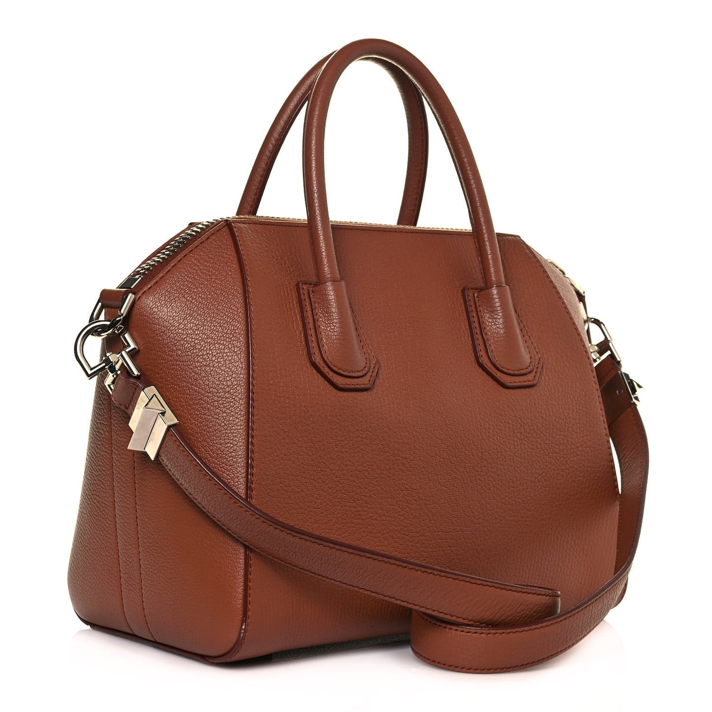 Sugar Goatskin Small Antigona Cognac