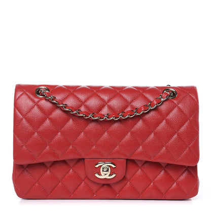 Chanel Caviar Quilted Medium Double Flap Red 1 of 13