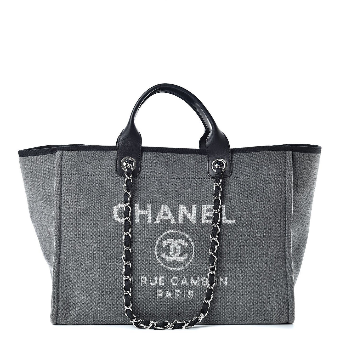 Canvas Large Deauville Tote Grey