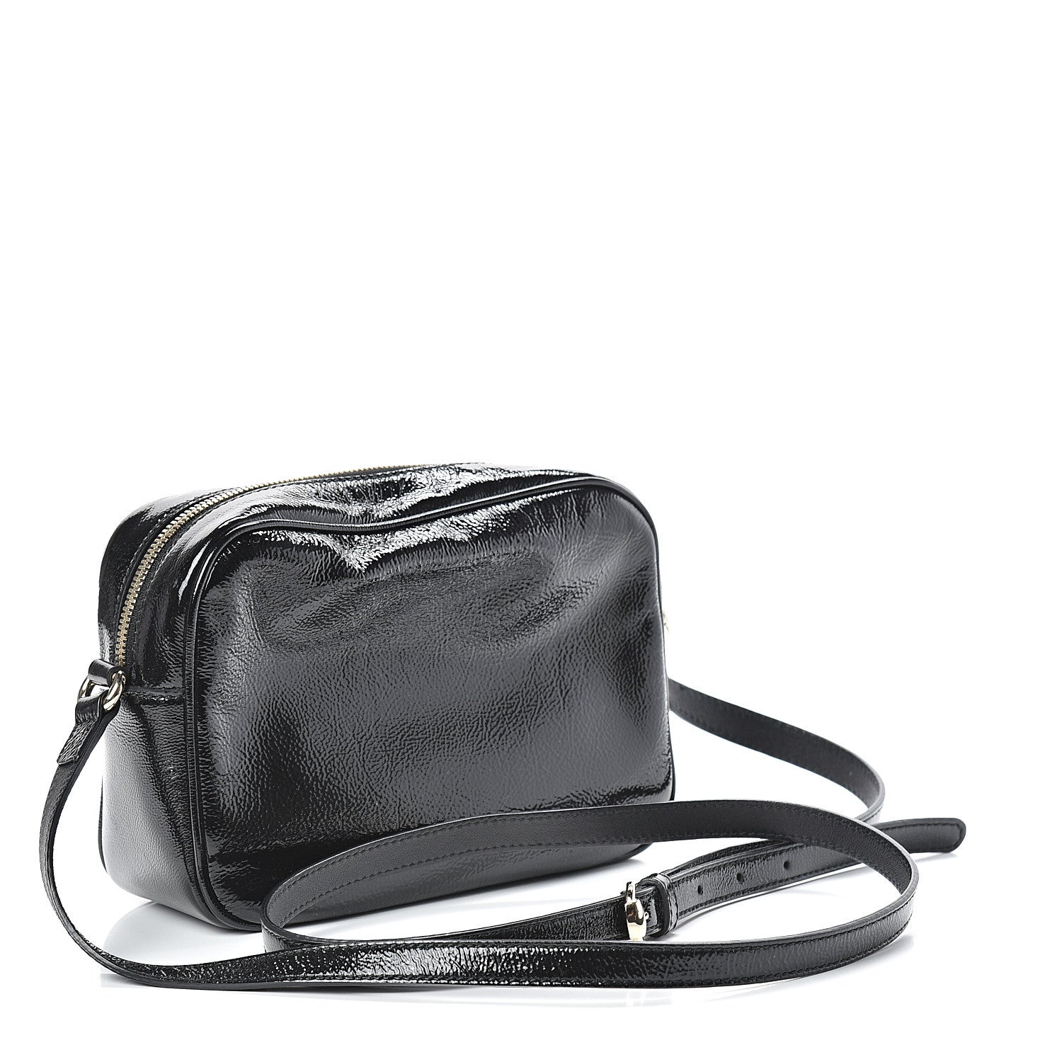 Gucci Soft Patent Small Soho Disco Bag Black 3 of 10