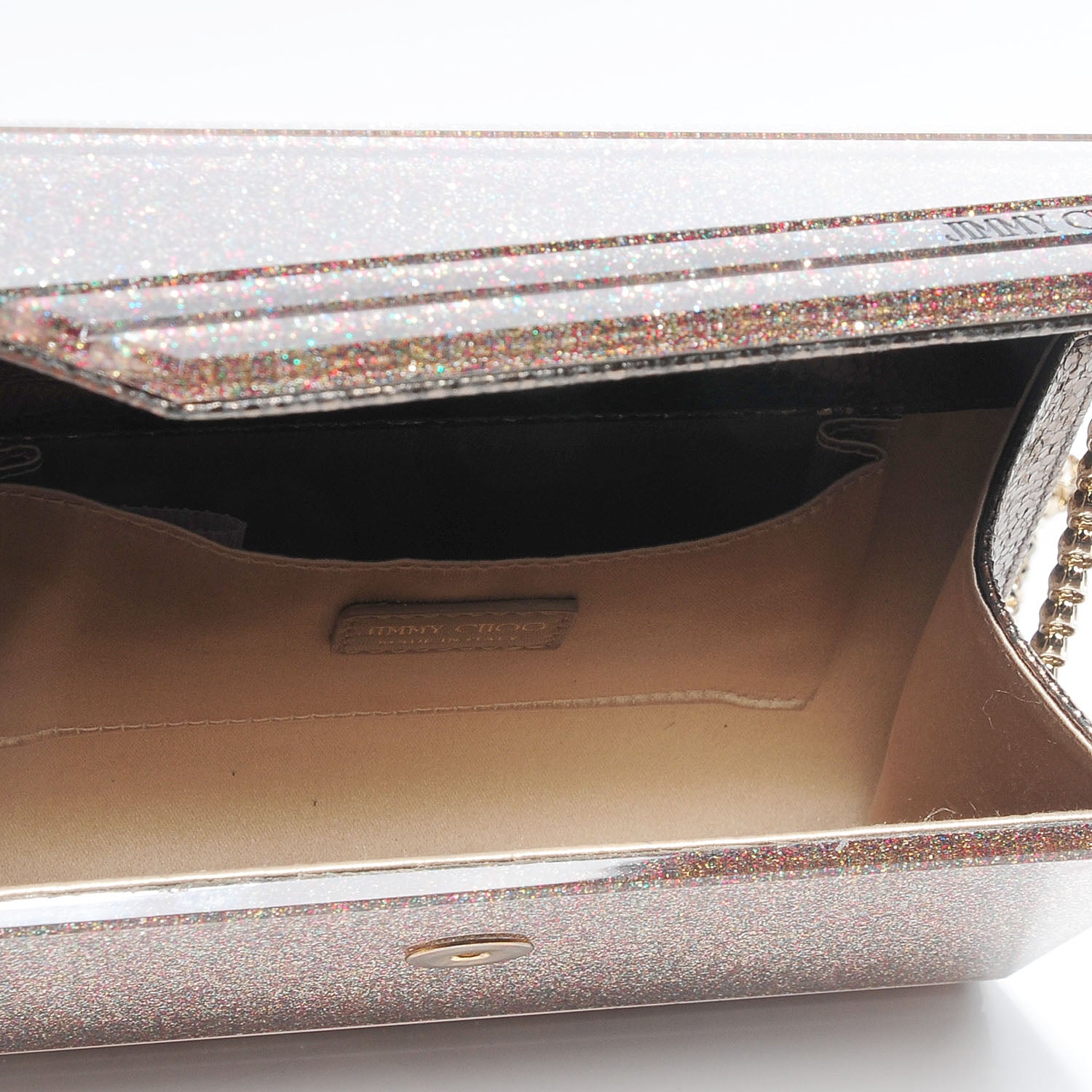 Jimmy Choo Acrylic Glitter Candy Clutch Multicolor 6 of 6