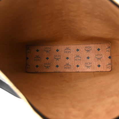 MCM Calfskin Ottomar Monogram Large Klara Hobo Black 5 of 9