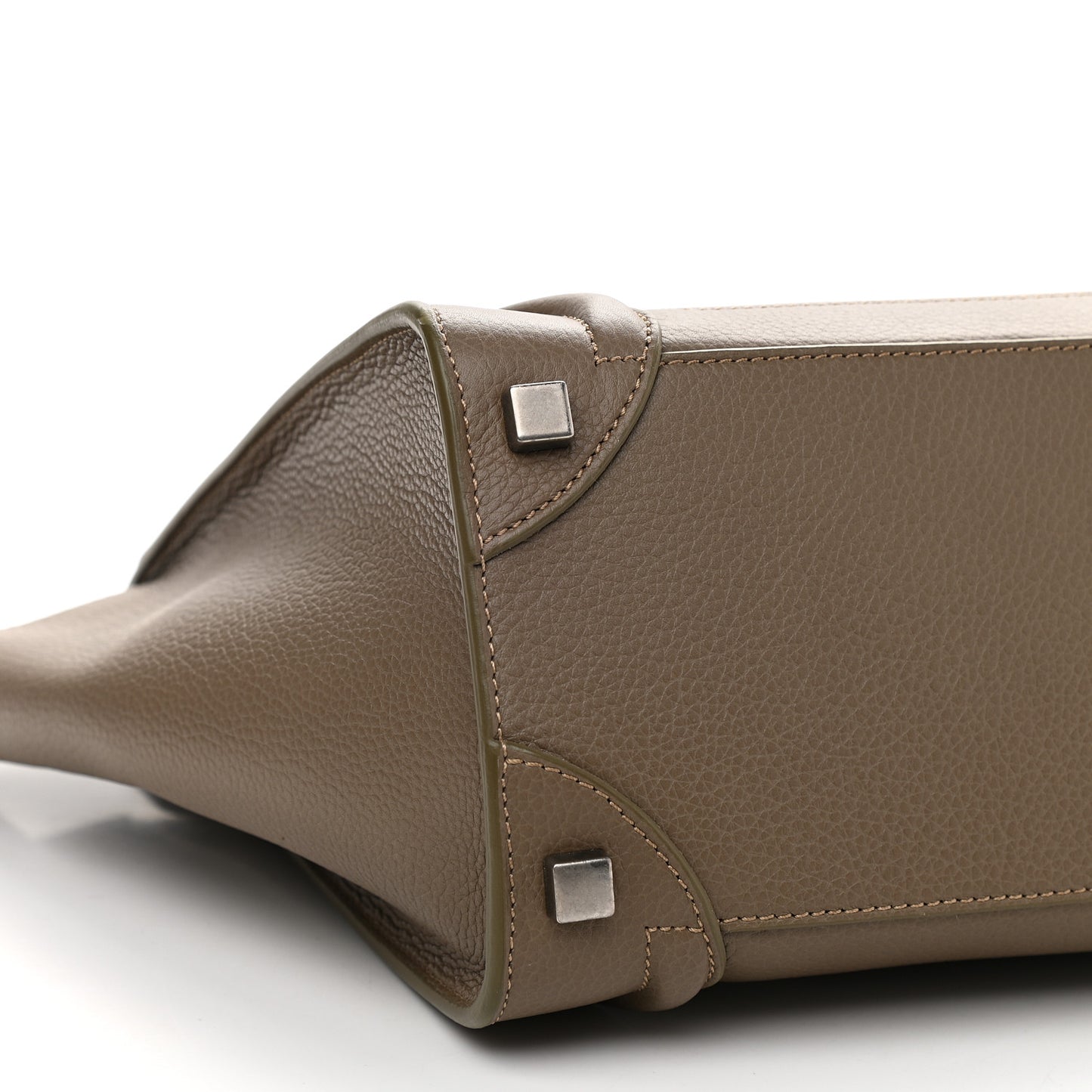 Drummed Calfskin Micro Luggage Souris