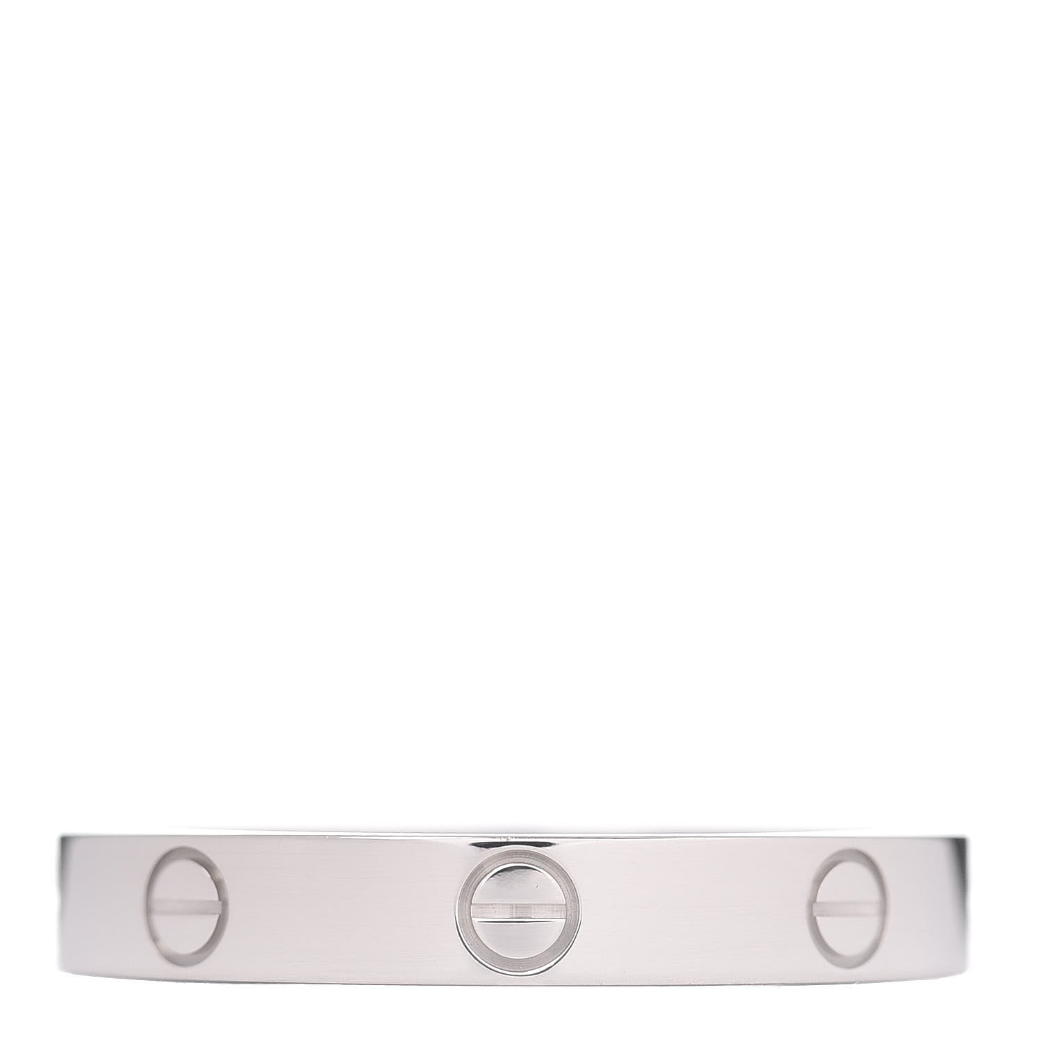 Cartier 18K White Gold 3.5mm LOVE Wedding Band Ring 64 10.75 3 of 4