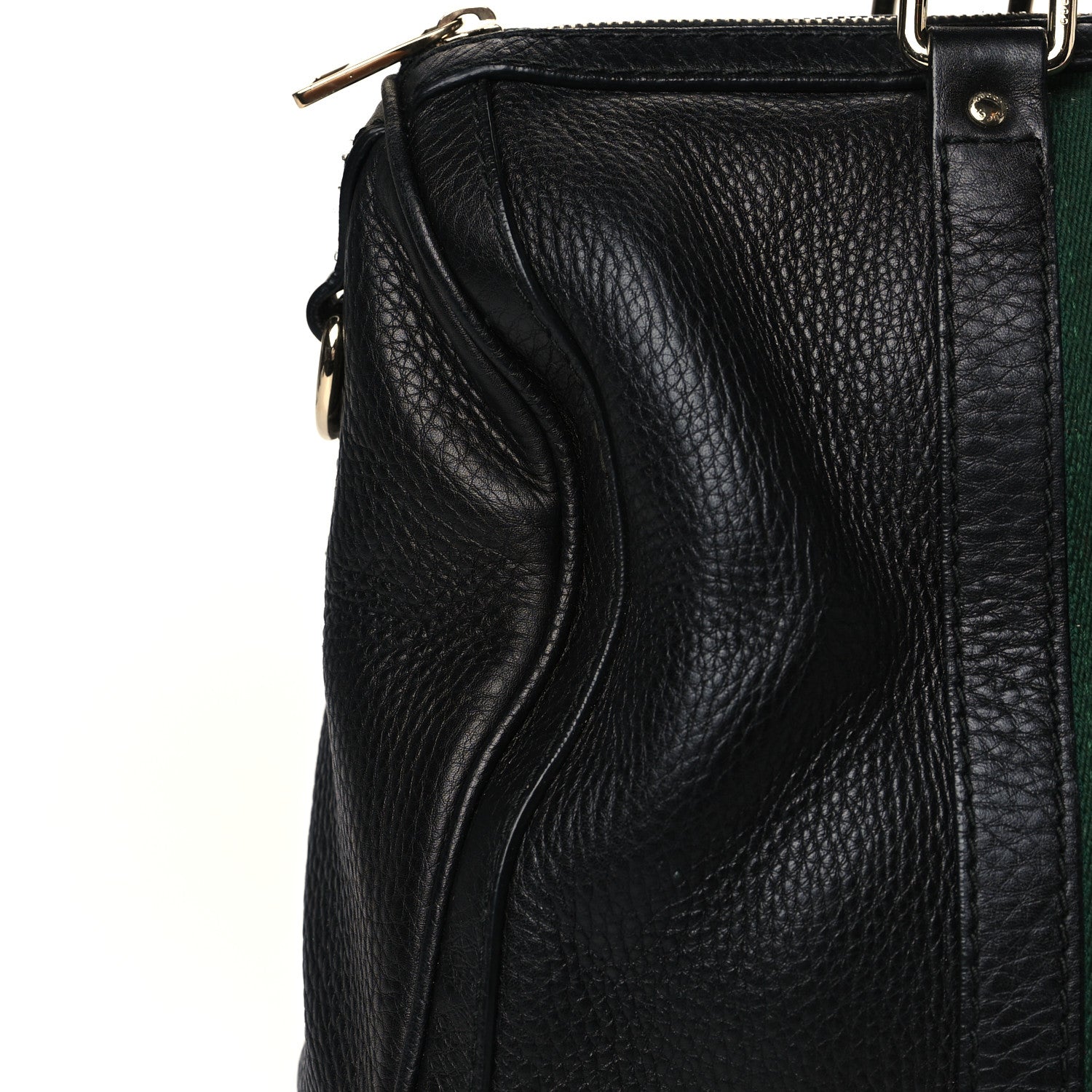 Gucci Calfskin Vintage Web Medium Boston Black 16 of 18