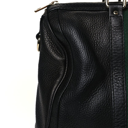 Gucci Calfskin Vintage Web Medium Boston Black 16 of 18