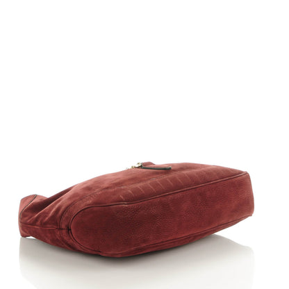 Gucci Nubuck Medium Jackie Shoulder Bag Burgundy 4 of 8