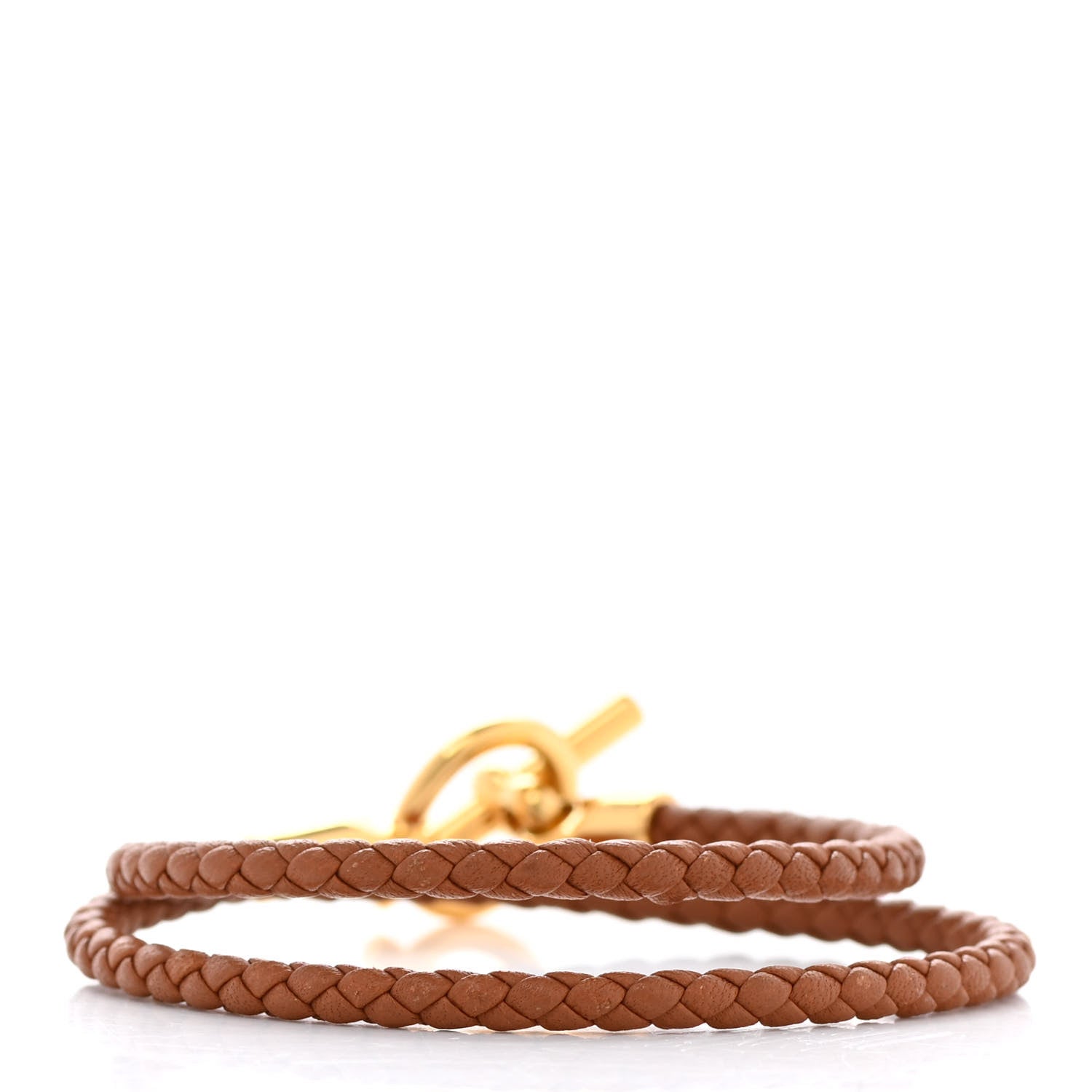 Hermes Swift Glenan Double Tour Bracelet T2 Gold 3 of 6