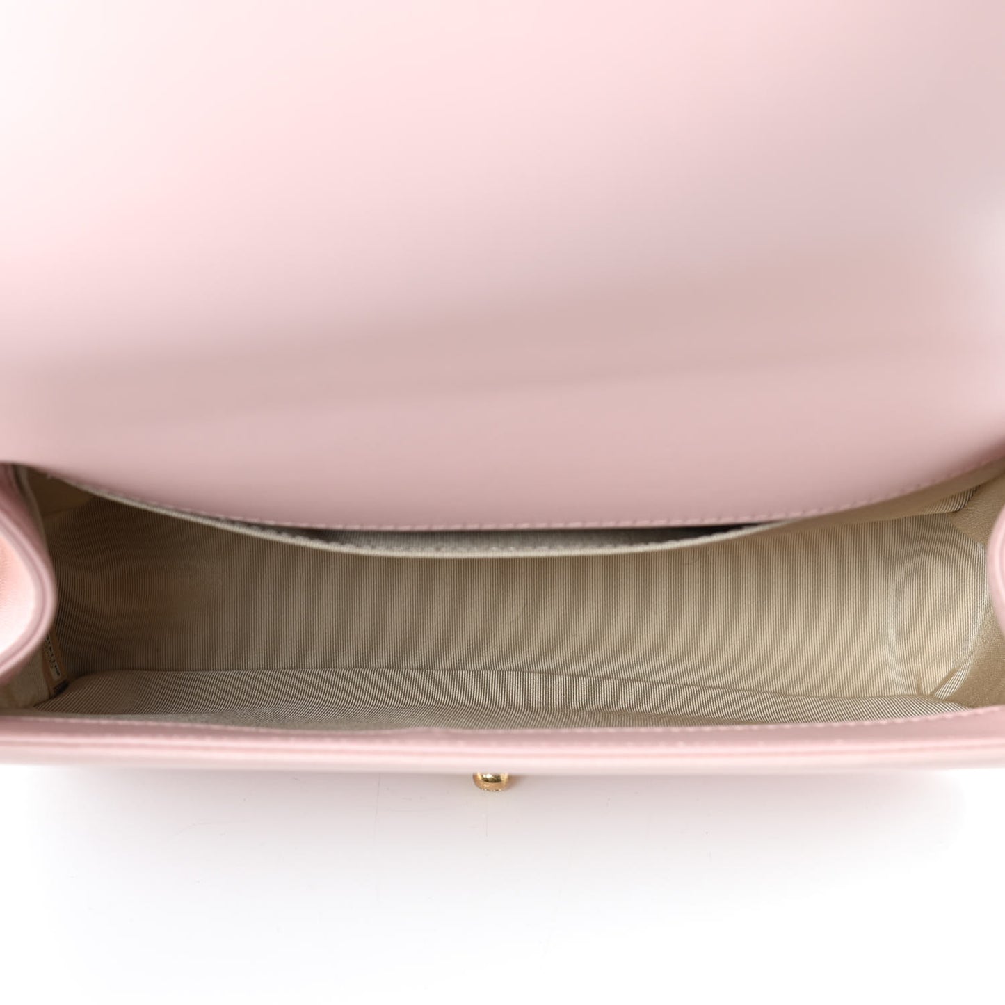 Lambskin Quilted Medium Chain Detail Boy Flap Light Pink
