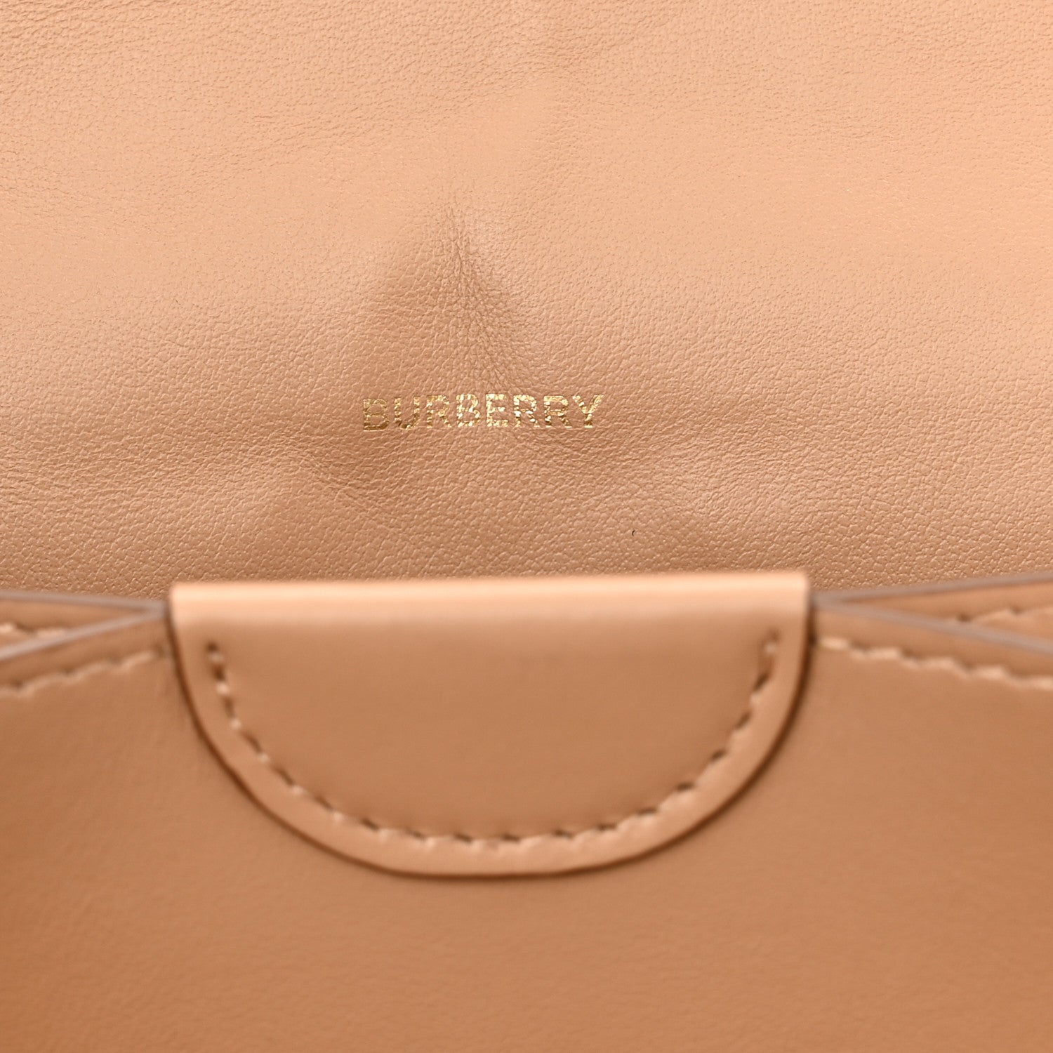Burberry Calfskin Embossed Monogram Crossbody Light Camel 6 of 11