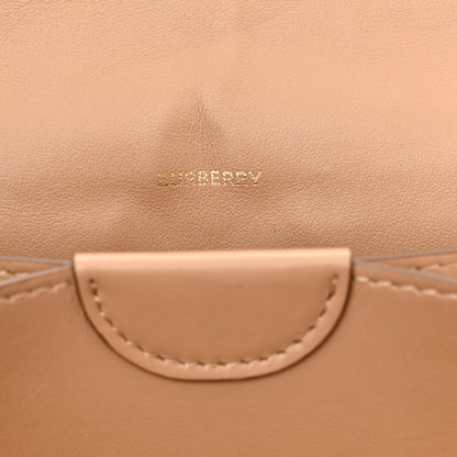 Burberry Calfskin Embossed Monogram Crossbody Light Camel 6 of 11